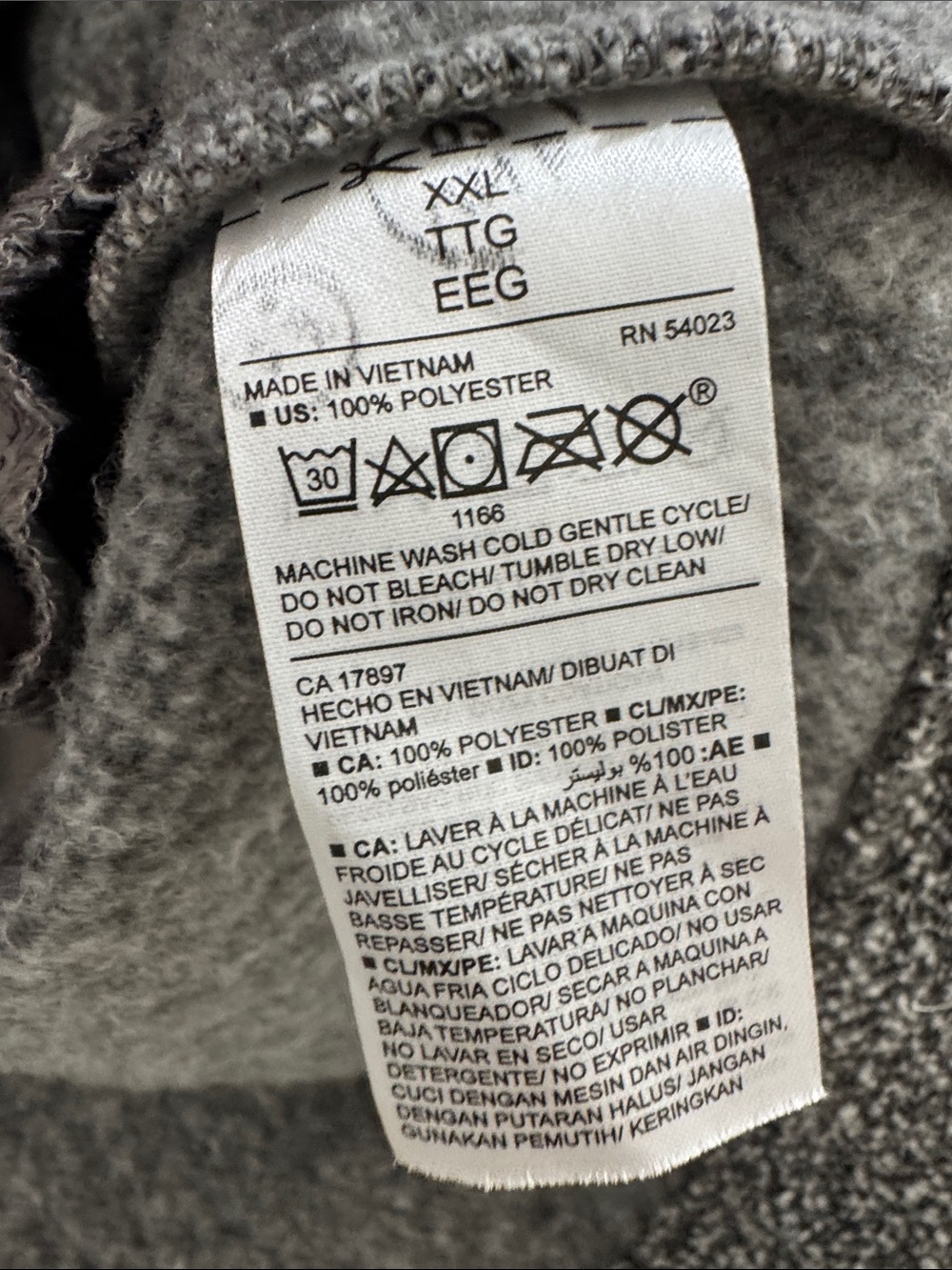 Old Navy Textured Boucle Gray Oversized Pea Coat Sz XXL - Picture 8 of 12